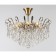 Ceiling light ESCADA, 664/8P. 8x40W, e14, 500x500x430 mm, antique bronze color/transparent crystals