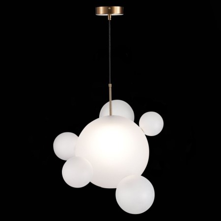 Suspension lamp ST LUCE. SL1133.513.01. Bopone. 1x60 W, E27, 52x52x55 cm, brass color-1