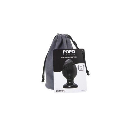 Anal plug Toyfa Popo Pleasure Cetus α, PVC, 62x115 mm, black color-7
