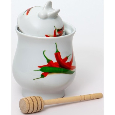 A jar for honey with a spoon GUTERWAHL PARTY TIME "Chile"-2