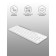 Keyboard A4Tech FSTYLER FK25 White/Gray USB Slim