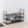 LadOM shoes shelf, 3 tiers, 90 × 30 × 57 cm, black color