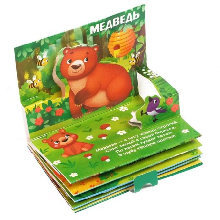 Books-Books 3D set "Animals of Forests and Zoo" 2 pcs 12 pcs.-2
