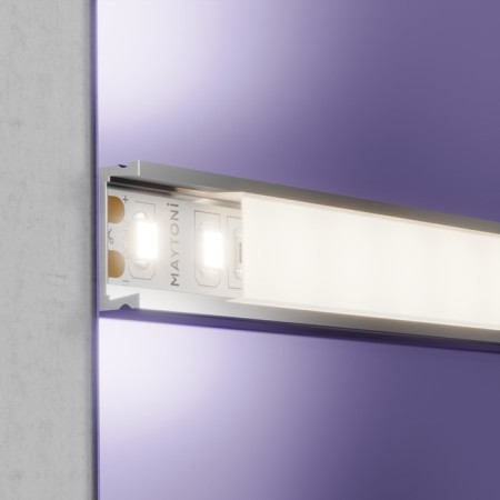 LED tape Maytoni, 24V, IP20, 2835, 9.6W/m, 4000k, 5 m, monochrome glow-4