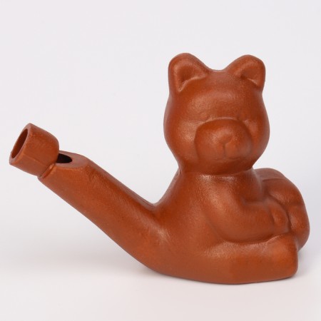 Ceramic “Bear” whistle for painting 3.5 × 6.5 × 5.5cm-3
