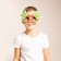 Carnival glasses "Dragon", color green felt