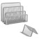 Set of desktop Brauberg "Germanium", 6 items, silver, metal, 237986