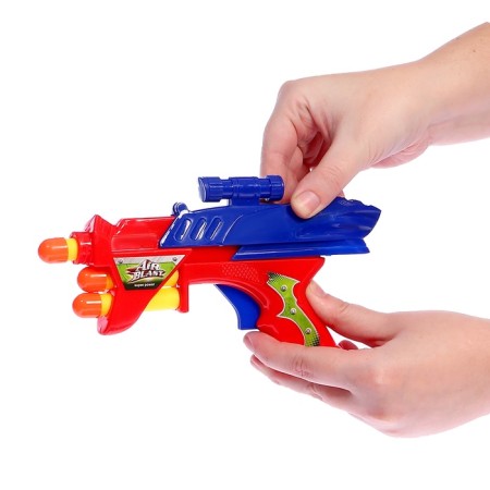 Cosmoblaster pistol, shoots with soft bullets (3 pcs.), Mix color-9