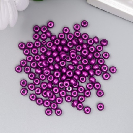 Glass beads 6/0 "metallic. Violet" 10 g-1