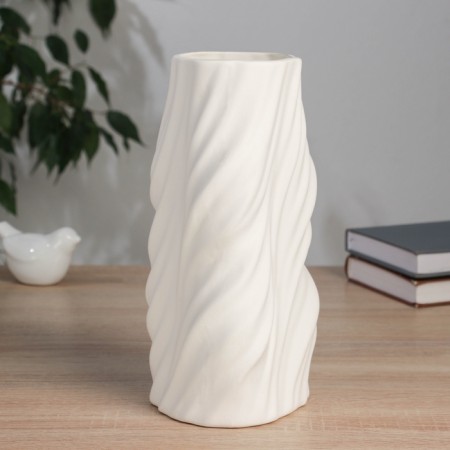 VAZA Ceramics Table "Oscar" d-9 cm, 25x11 cm, white-1