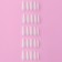 Patching nails, 100 pcs, ballerina shape, in a container, milk color