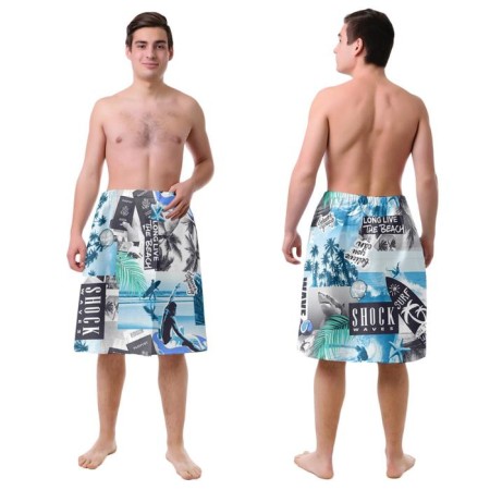 Kilt for the sauna husband surfing, 65x150cm, waf. Fraight 160g/m, HL100%