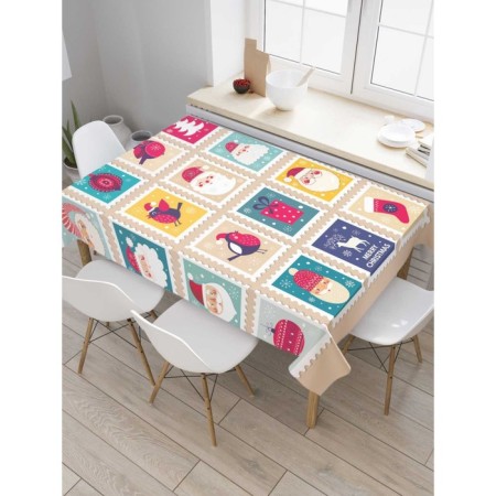 Groundpress on the table "Festive brands", rectangular, oxford, size 120x145 cm