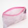 Cosmetic bag-penete on zipper, PVC, pink color