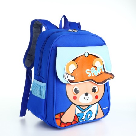 Baby backpack 24*11*33, lightning department, 3 n/k, bear, blue