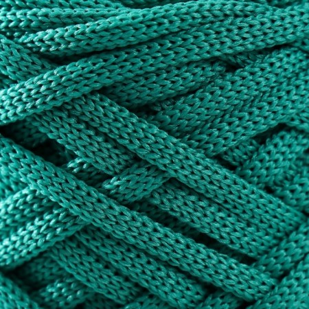 Knitting cord 100% polyester, width 3 mm 100m (emerald)-2