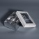 Box for 6 sweets silver glitter, 12 x 8.5 x 4 cm. Confectionery packaging