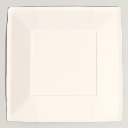 Disposable plate of square paper "anime", blue, 21 cm 1-3