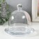 Glass of glass per 1 candle "Dome" transparent 12x12x12 cm
