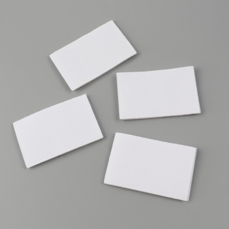 A set of adhesive -based Velcro, 4 × 6 cm, 4 pairs/8 pcs, white color-1