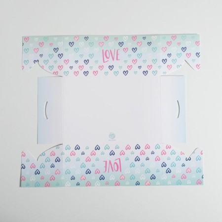 Capcake box, confectionery packaging, 6 cells "Love", 23 x 16 x 10 cm-3