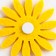 Adhesive -based felt decor, set 20 pcs., Size 1 pc. - 6 × 6 cm., Yellow color