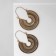 Earrings Metal "Vostok" disk flower, color black gold