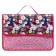 A4, 330 x 240 x 90 mm folder, plastic, on Velcro, PM-A4-23 "Flower web", pink