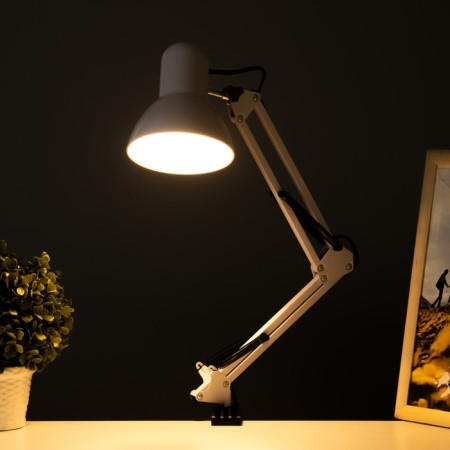 Table lamp on a hinges 800 "Crucial, white" E27 40W Risalux-2