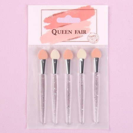A set of applicators for shadows, 5 pcs, 7.5 cm, transparent color-3