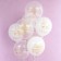 Shar Latex 12 "" Happy! Golden print "Crystal, 2 tbsp, set 25 pcs.