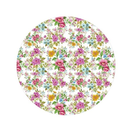 Pareo and beach rug "Sea of ​​flowers", d = 150 cm-1