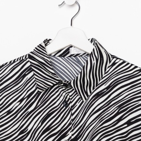 Female blouse, color h/b, zebra print, size 48-6