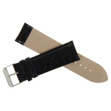 Solomon watch strap, 24 mm, eco-leather, L-20 cm, black