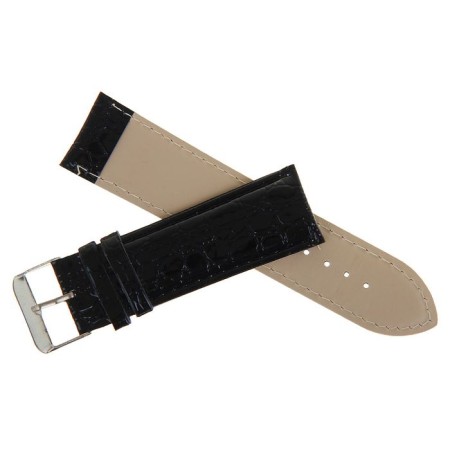 Solomon watch strap, 24 mm, eco-leather, L-20 cm, black