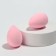 Makeup sponge, set - 2 pcs, 6 × 4 cm, increase when getting wet, pink color