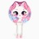 Hair rim with decorative elements "Cute", 0.8 x 13 x 24 cm