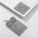 Enlargon envelope velvet, 7*7cm, dark gray color