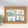 Photo frame plastic in 4 photos "simplicity" with clothespins 40x30 cm