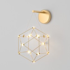 Wall lamp EUROSVET UMA 90310/1, LED, 6 W, 3000K, 344LM, 235x172x312 mm, Copper color