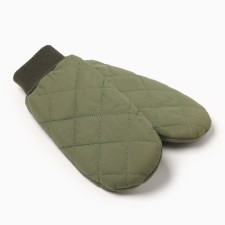 Women's mittens minku, Khaki color, 24 cm