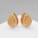 Earrings Metal "Accord" Ornament, drop, color gold