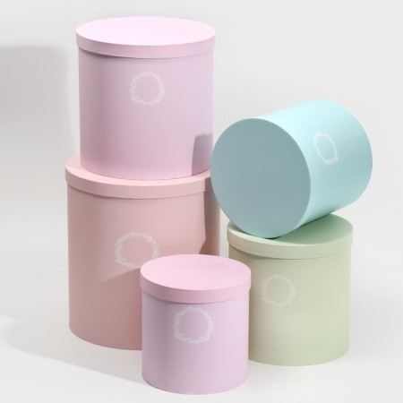 Set of boxes 5 in 1, gift packaging, “Mix 17”, 23 x 23 x 25 - 15 x 15 x 15 cm-1