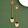 Gift set of spoons with suspensions "Happiness in the New Year!", 2 pcs., 15.8 x 2.5 cm