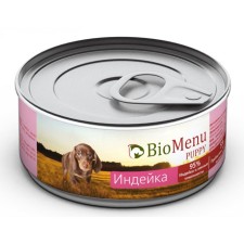 Canned food Biomenu Puppy for Puppies turkey 95%, 100g