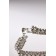 Bracelet with rhinestones "shine" thread in circles, white color in silver, 18 cm