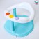 Bathing chair on suction cups, blue color