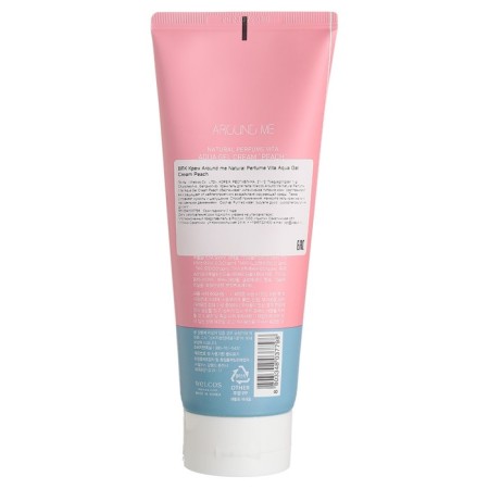 Body cream with peach extract Around Me Natural Perfume Vita Aqua, 230 ml-1