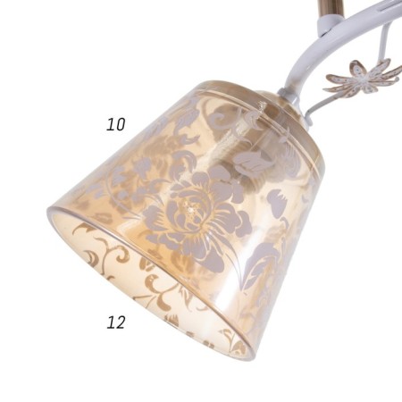 Chandelier 2008/2 E27 60W white+gold 44x26x25 cm Bayerlux-5