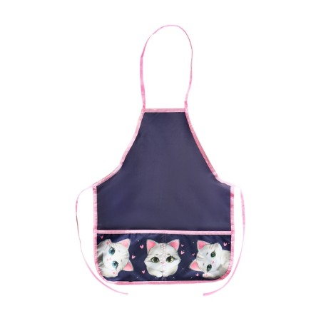 Apron for labor + sleevens, 485 x 395/250 x 160 mm, height 116-146 cm, calligrata "cats"-2